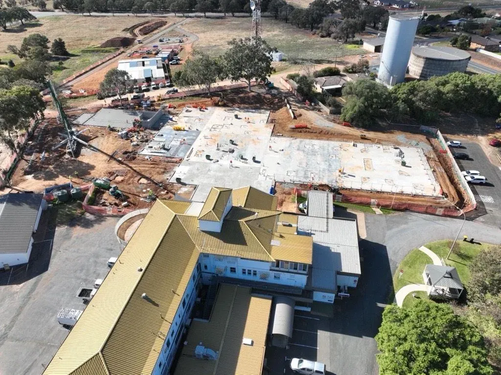 Temora Hospital Redevelopment under construction